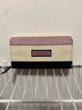 Vineyard Vines Classic heritage Canvas Zip Wallet